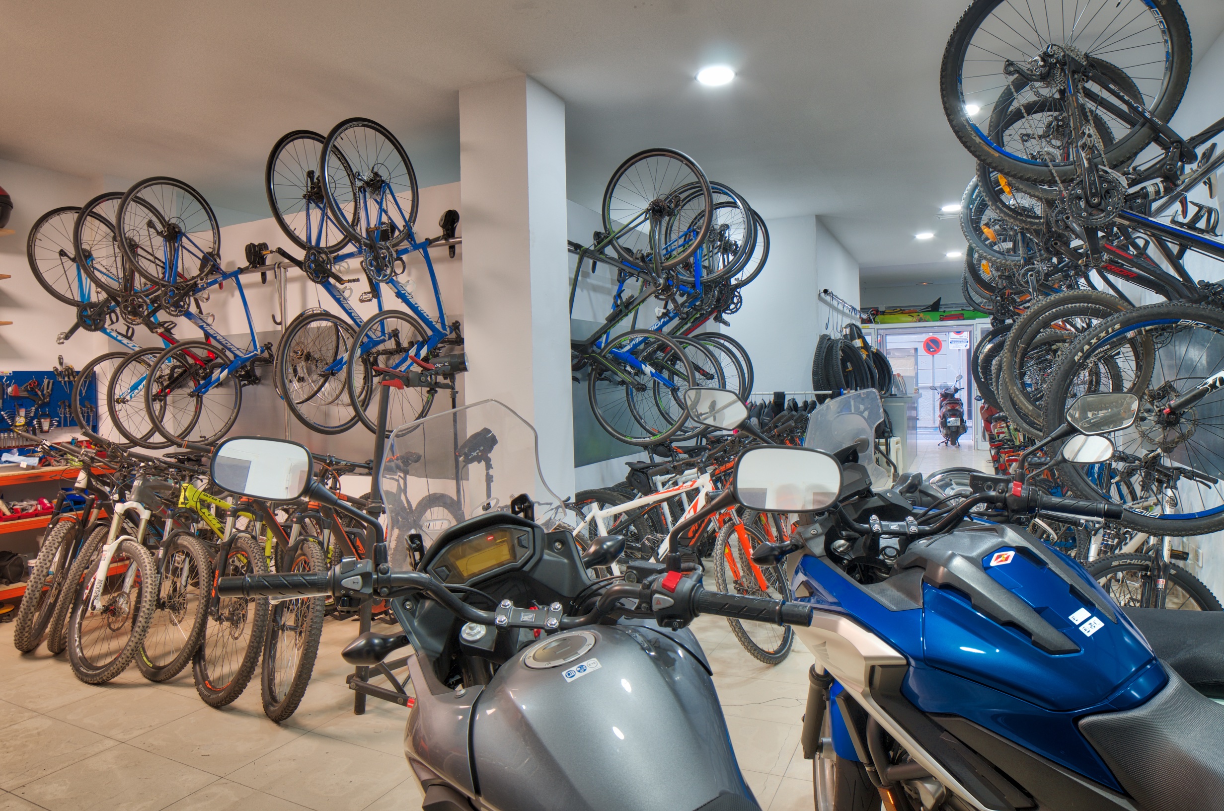 view of Motorbikes and bicycles available at Bike Station Las Palmas 24