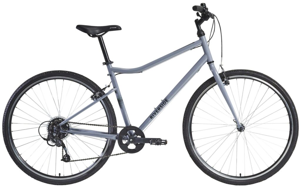 alquiler de bicicletas de paseo y bicis trekking en las palmas 3 Riverside cuadro hombre gris bici de paseo en alquiler