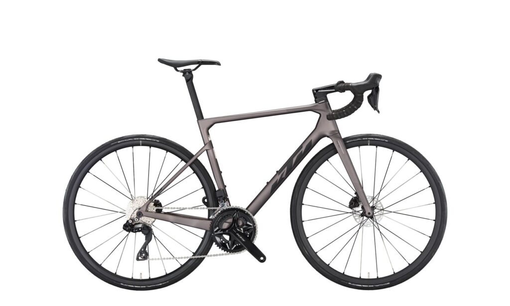 Bicicleta de Carretera en alquiler KTM revelator Alto Elite color Gris Elderberry