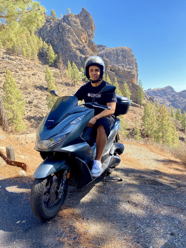 Honda pcx 125 motorroller tour berge gran canaria